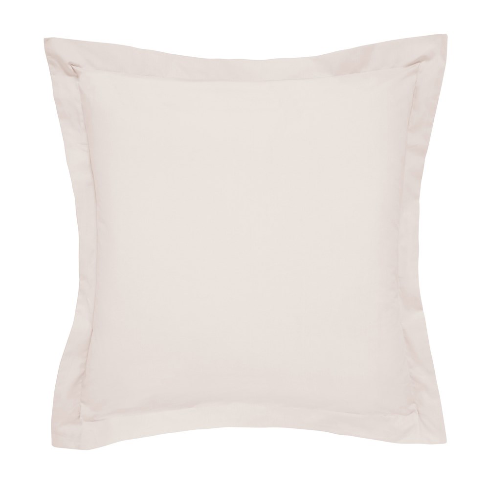 Plain Square Oxford Pillowcase By Bedeck of Belfast in Tuberose Pink